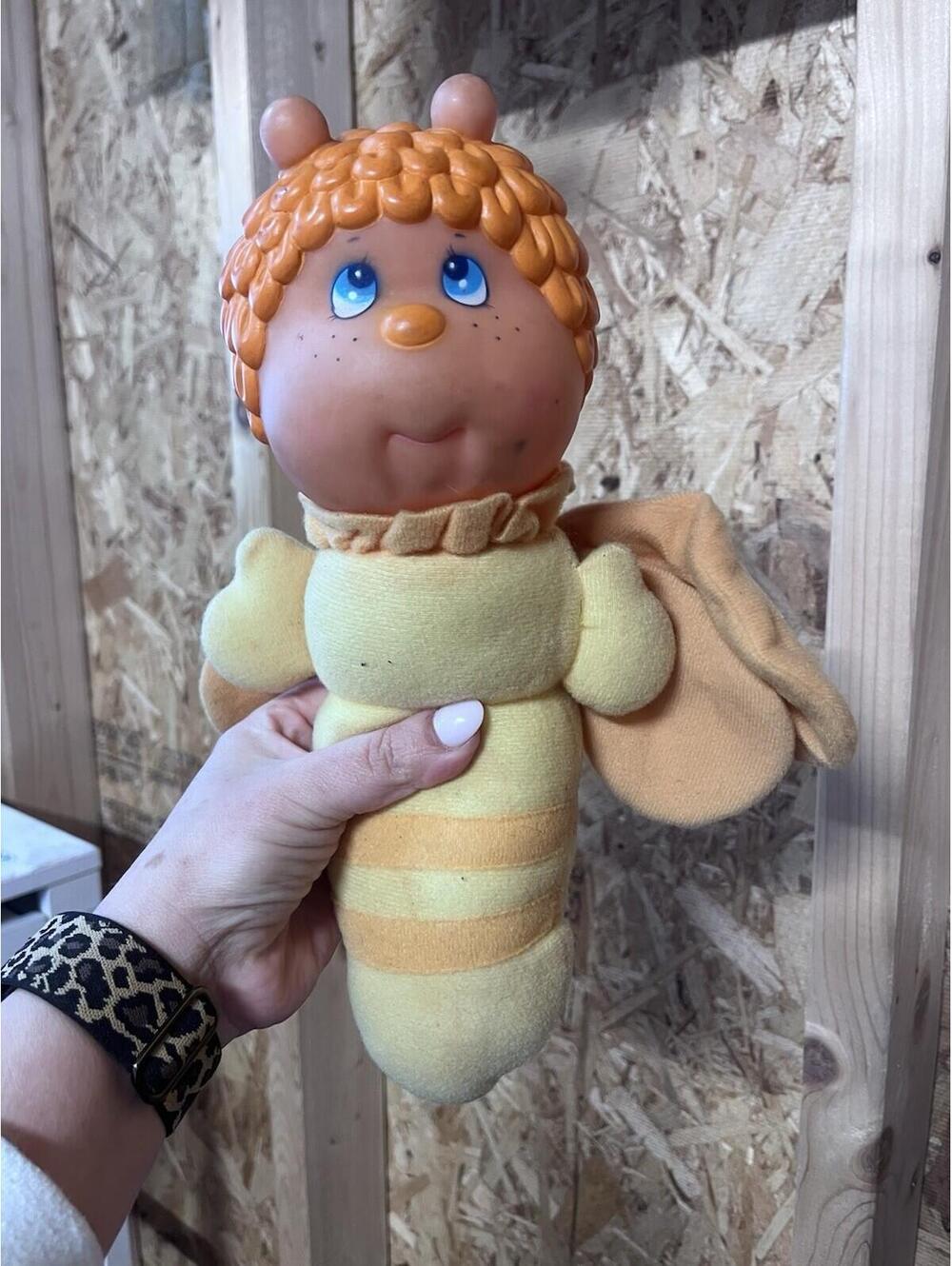 Glo Worm Orange Vintage Soma Plush Yellow Little Treasures 11 Inch  1990s - 10